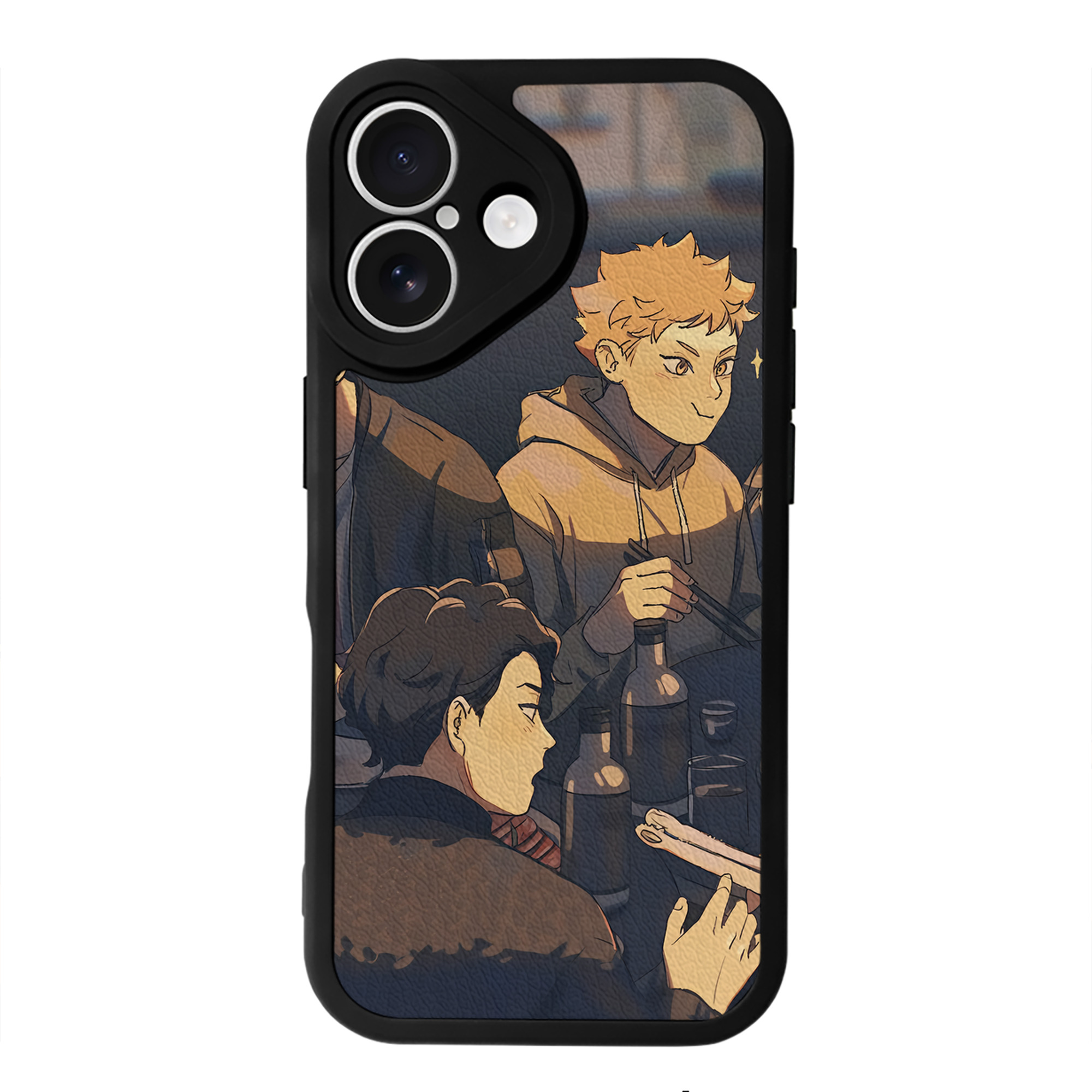 （画像用） ハイキュー!! Haikyu!! 【iPhone 16シリーズ対応】シリコンスマホケース（レザー調） 材質：シリコン
